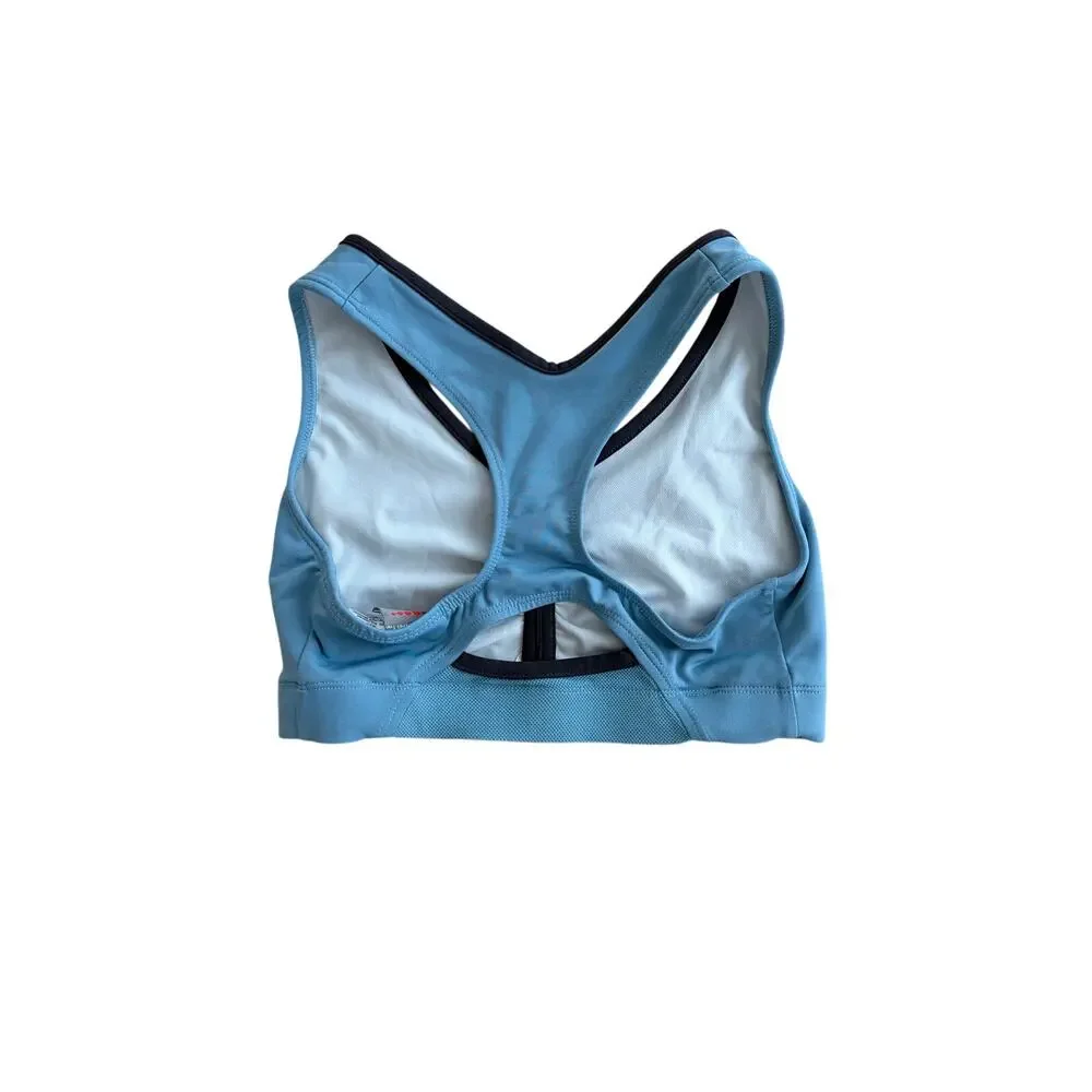 vintage y2k blue ruched sports bra pro spirit size small